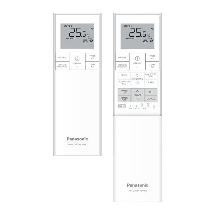 Panasonic Split System remote control showing all features including  Air Purifier and WiFi | CS/CU-HZXXYKR - Air Conditioning Brisbane Northside | Expert Repairs & Installation | Call 1300 222 747