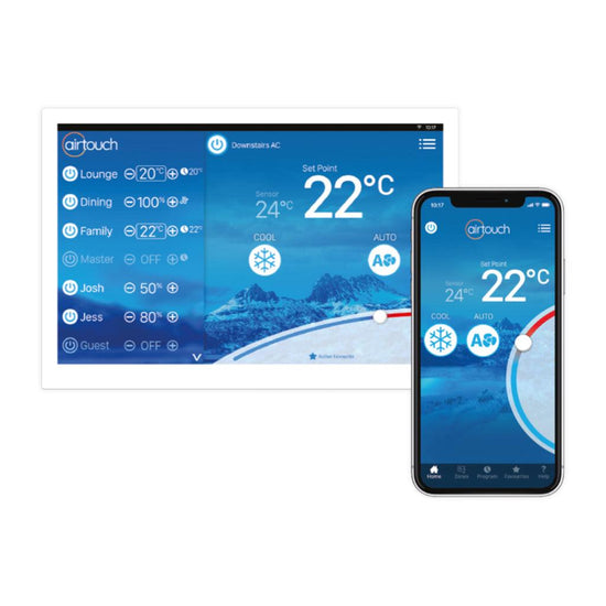 Airtouch 4 WiFi Ducted Smart Controller & Smart Home Hub - Air Conditioning Brisbane Northside | Expert Repairs & Installation | Call 1300 222 747