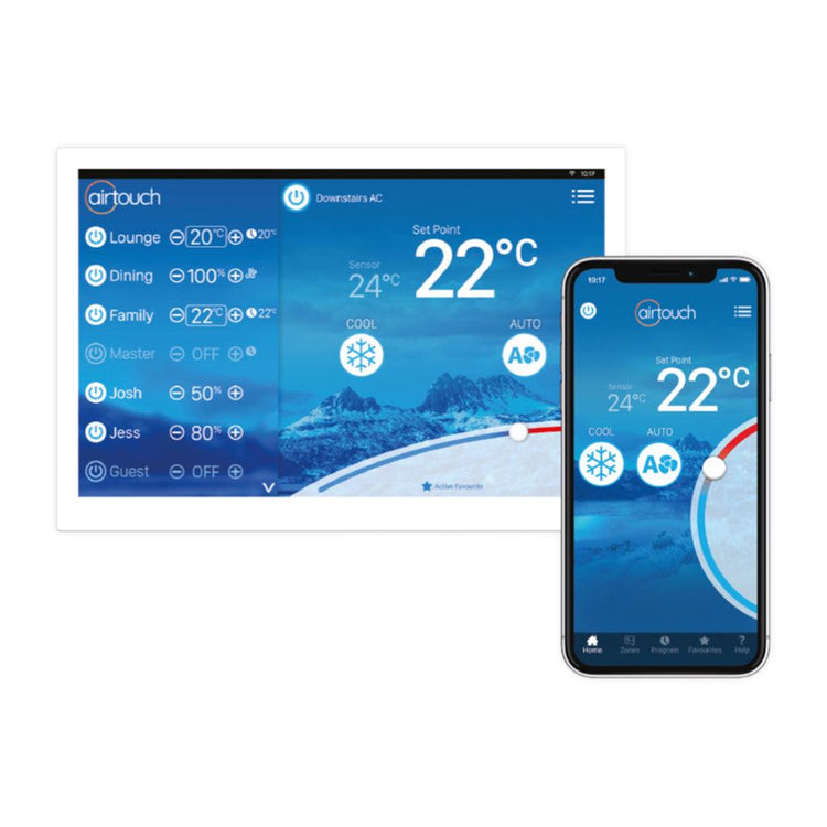 Airtouch 4 WiFi Ducted Smart Controller & Smart Home Hub - Air Conditioning Brisbane Northside | Expert Repairs & Installation | Call 1300 222 747